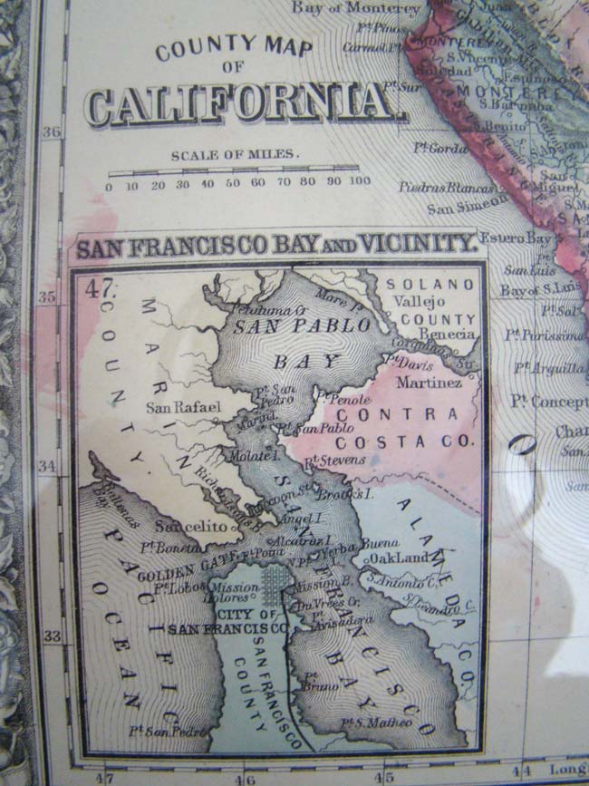 Mitchell's map of California and Utah published in 1864 — image 2